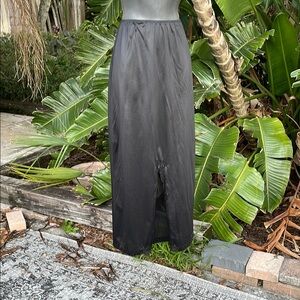 Maxi straight slip with slit or skirt